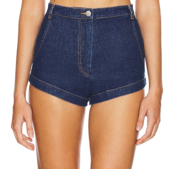 Amanda Uprichard Pants - REVOLVE Amanda Uprichard Denim Kelso Short in Heritage